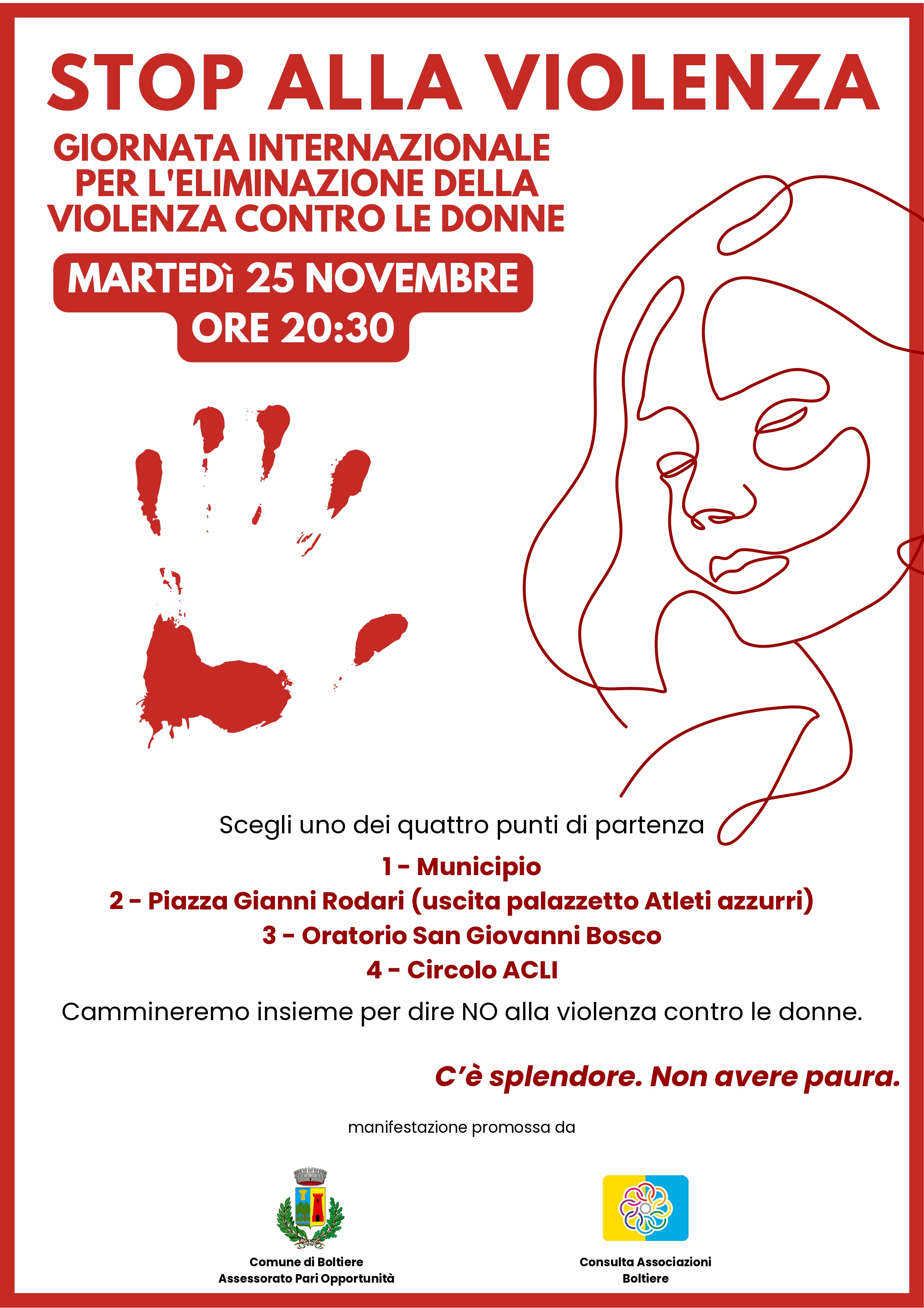 Immagine che raffigura Boltiere unita contro la violenza